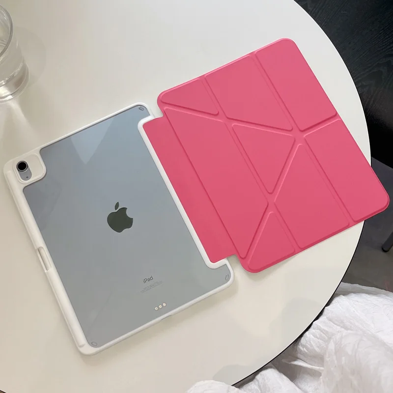 

For IPad Air 5 Air 11 A16 11th IPad Pro 11 12.9 13 10 Gen 10.5 10.2 9th 8th 6th 5th 9.7 Mini 7 6 5 4 Smart Case with Pen Holder