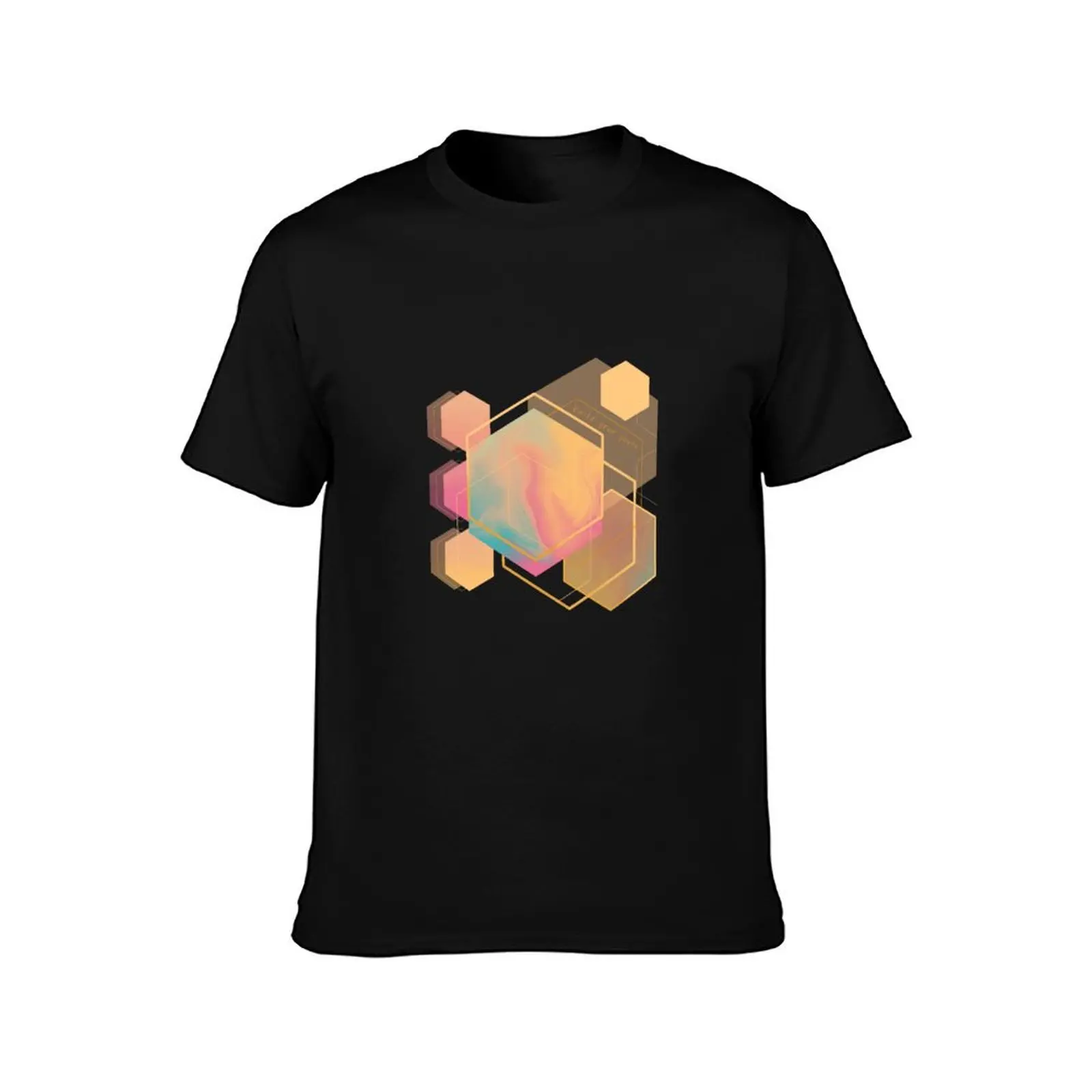 build your power dreamy geometric hexagons T-Shirt Relaxed Casual Short Sleeve Tee