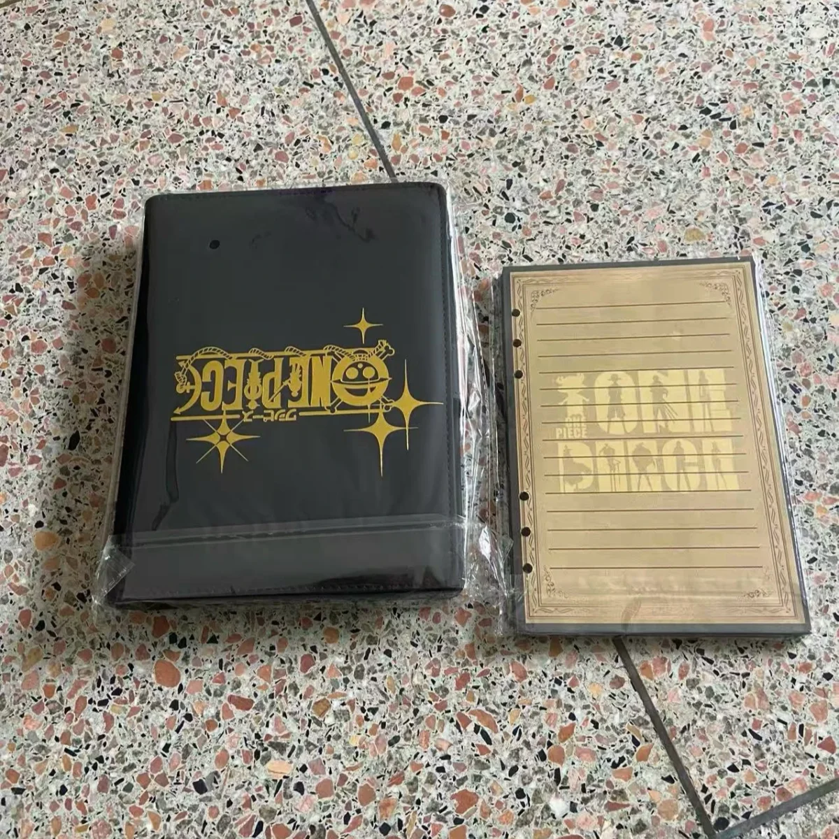Anime One Piece Notebook Pu Cover Student School Diary A5 80Page Leather Loose-Leaf Notepad Children School Supplies Gifts