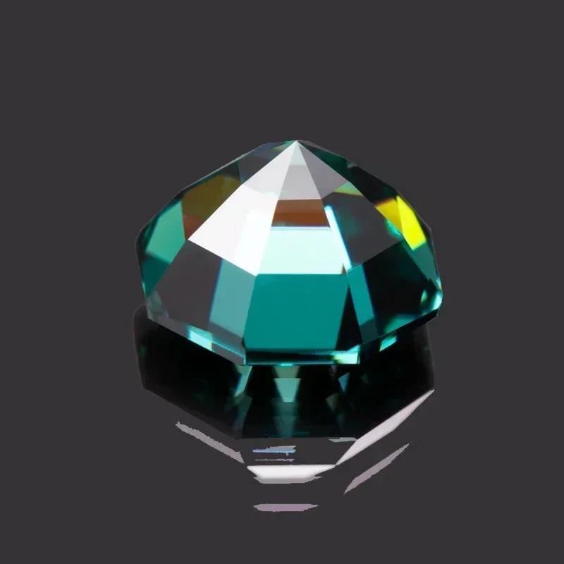 

Wholesale Moissanite Diamond Primary Color Emerald Green Octagon Cut Lab Created Gemstone for Charms Jewelry Making with Cer