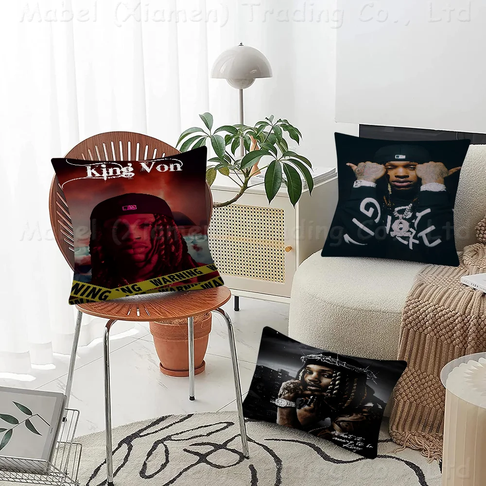 

Rapper K-King Cool V-Von Decorative Room Aesthetics Pillow Case Home Decor Bedroom Sofa Bed Couch Pillow Cover 45x45