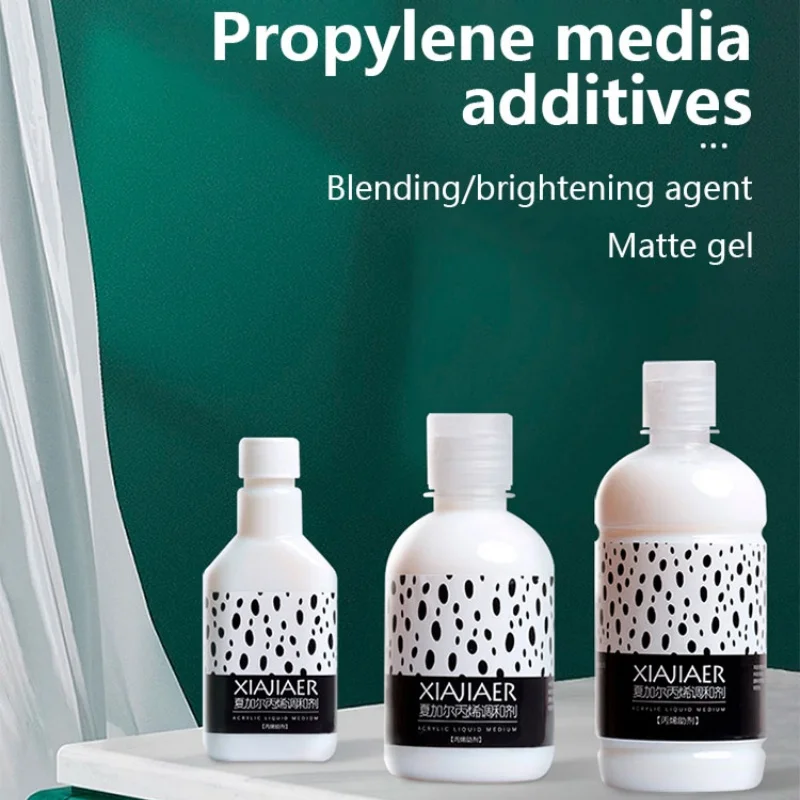 120/250/500ml Acrylic Painting Medium, Mixed Liquid Additive for Pouring Art & Canvas,  Acrylic Binder & Gloss Liquid