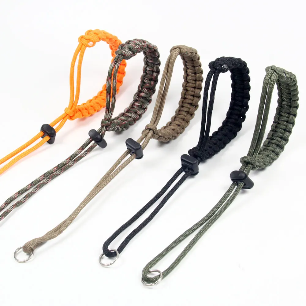 Universal Paracord Nylon Braided Adjustable Hand Lanyard Quick Release Comfort Antislip Camera Wrist Strap