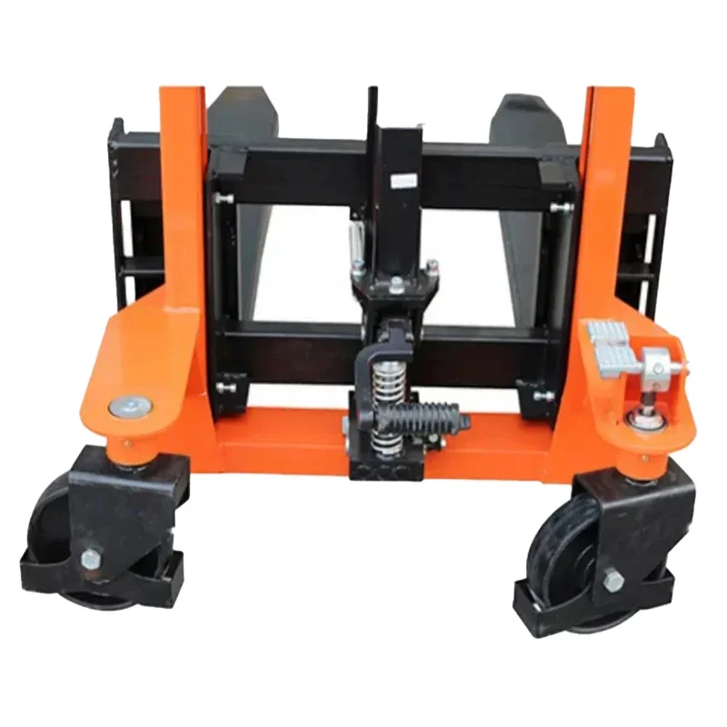 

1T/1.5T Manual Hydraulic Stacker Lift Hand Push Forklift Auxiliary Cart Lightweight Luggage Truck Multifunction Platform Moving