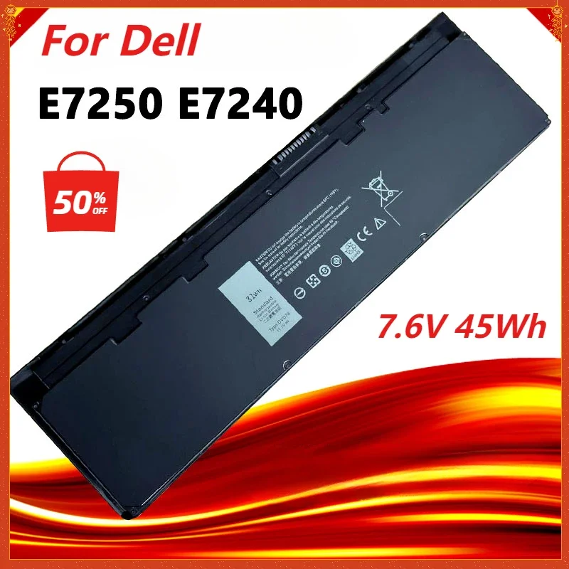 Laptop Battery for Dell Latitude E7250 E7240 451-BBFW KWFFN J31N7 451-BBFX GVD76 HJ8KP NCVF0  VFV59 WD52H