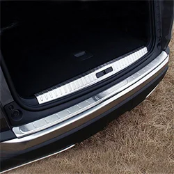 For Peugeot 3008 GT II 2017-2022 Car Rear Boot Trunk Inner & Outer Bumper Protector Guard Sill Plate Cover 2pcs