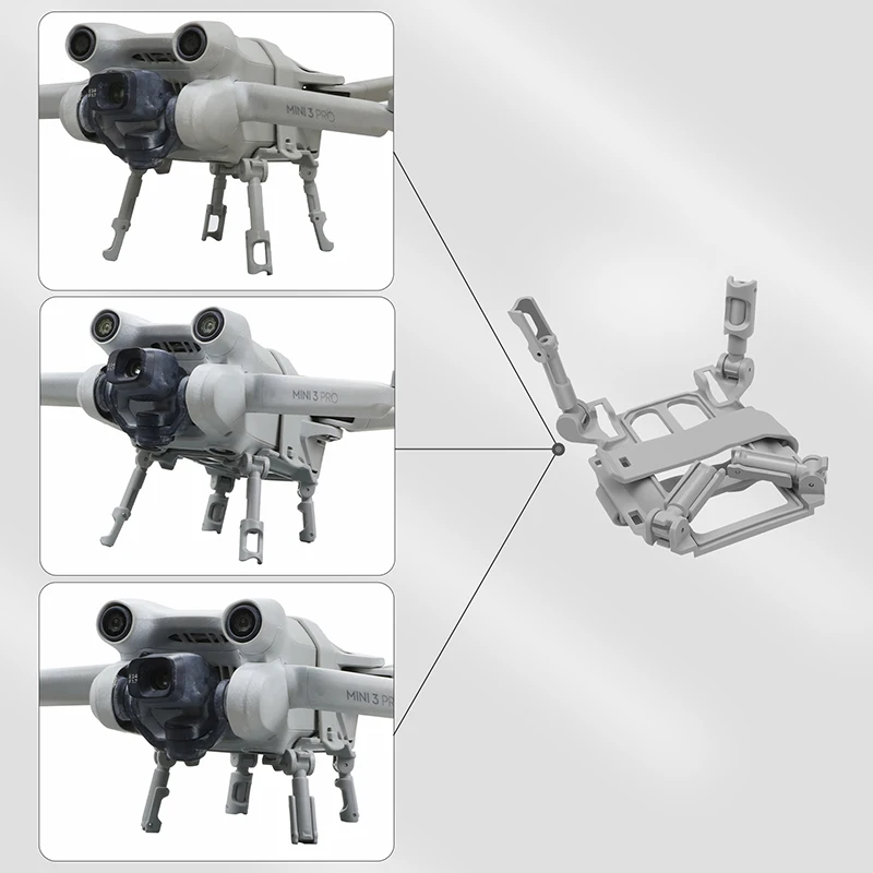 Tren de aterrizaje plegable para Mini 3 Pro, soporte de extensión, Protector extensor de piernas para DJI Mini 3 Pro, accesorios protectores para drones