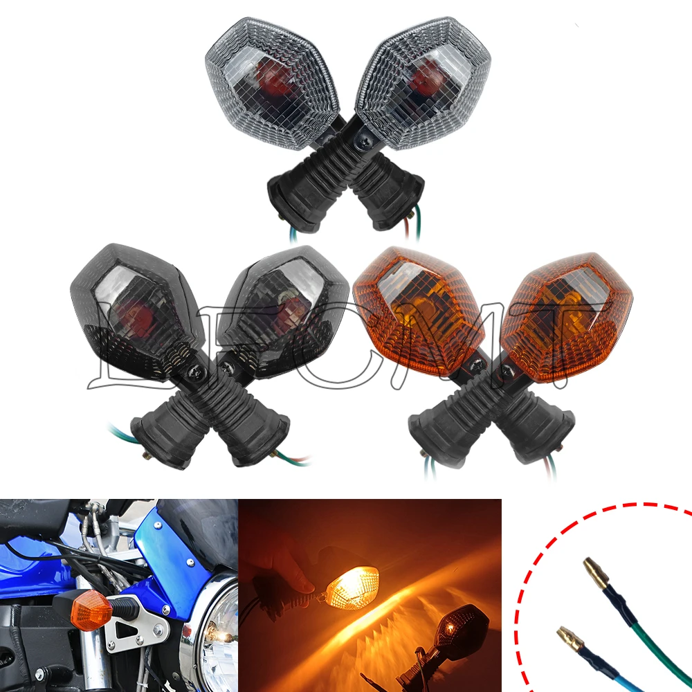 

Motorcycle Front Rear Turn Signal Indicator Light Fit for SUZUKI GSF 600 650 1200 1250 N/S Bandit DRZ400 E/S/SM GSX-R 750 1000