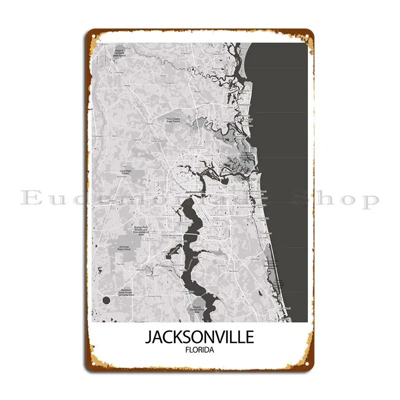 Poster Jacksonville Metal Signs Living Room Wall Decor Character Party Designing Tin Sign Poster