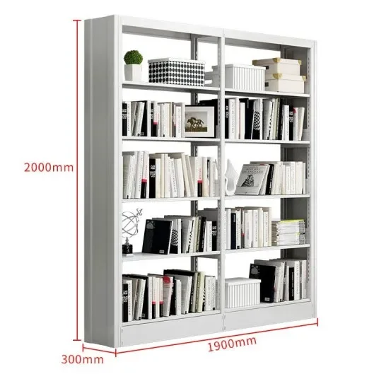 2026 Family Office Furniture Book Almirah Design Steel Shelves Factory Bookshelf Library Books Shelf
