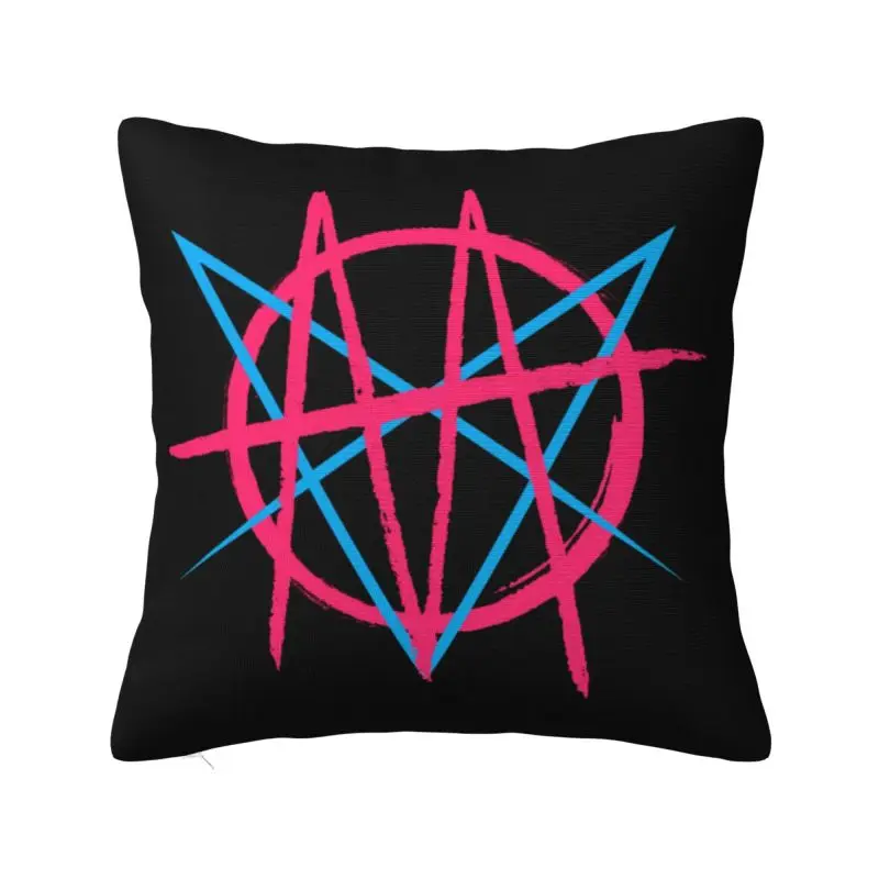 Custom Msi Mindless Hip Hop Punk Rock Self Indulgence Pillow Case 45x45cm Electro Cushions Cover for Sofa Square Pillowcase