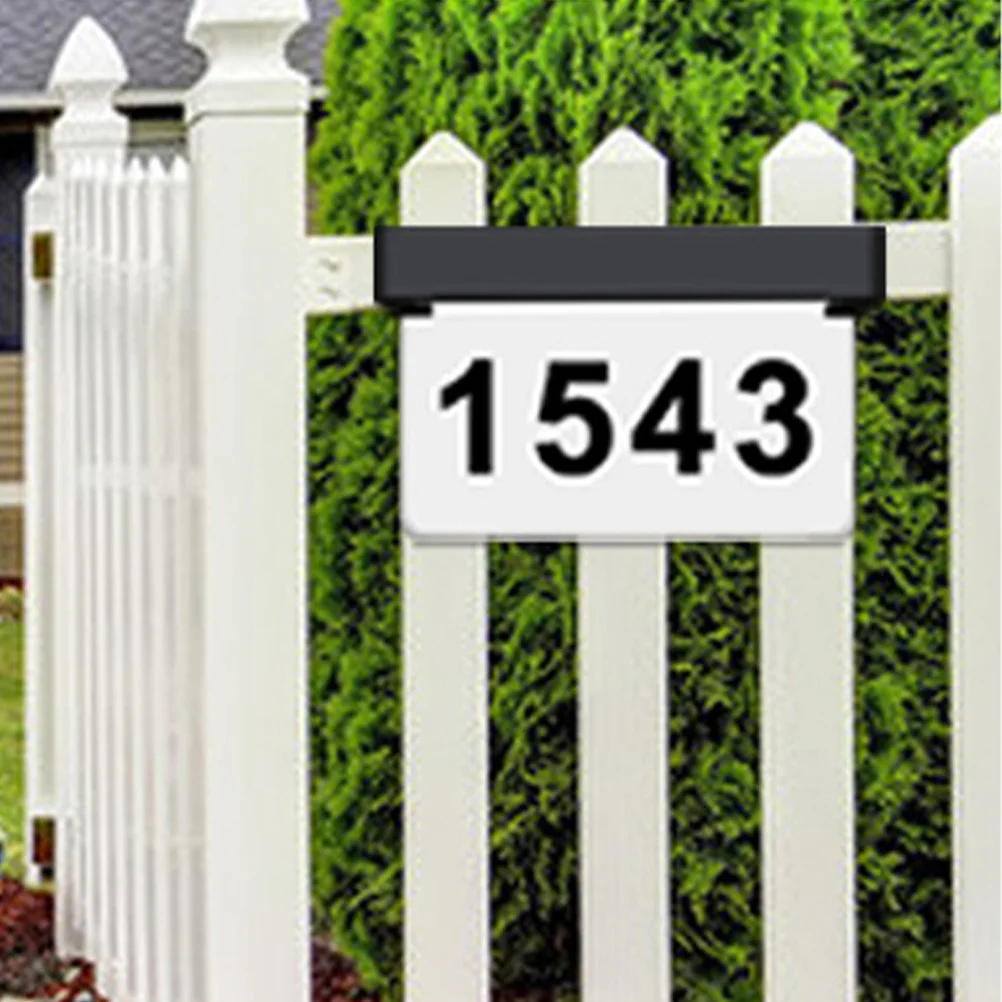 1Set Solar Courtyard Indicator Light Hoogwaardige PP LED-deurplaatlamp Outdoor Waterdicht Solar Huisnummerbord Helder