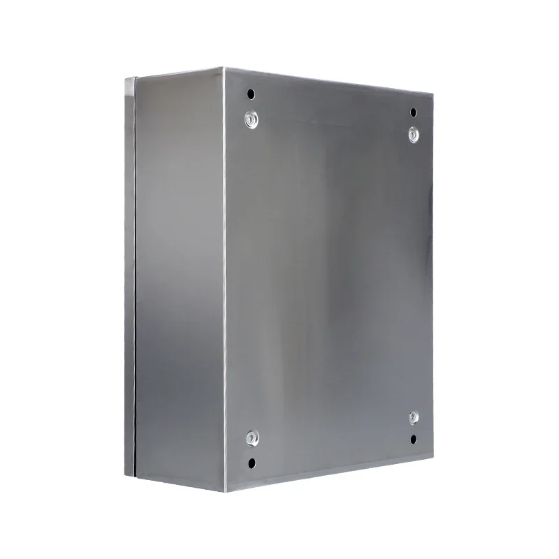 304 Waterproof Electrical Stainless Steel Distribution Box Wall-Mounted Stainless Steel Enclosures Steel Industrial Panel Board