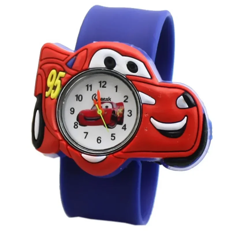 Cartoon Spider Man Car Children Watch Toy for Boy Girl Baby Fashion Men Watch Mickey Cartoon Car Toy Watch Kid Clock Gift