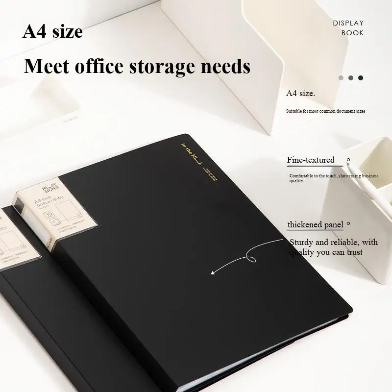 Deli Nusign NS190 NS191 NS192 A4 Matte Document Display Book with Inner Pockets for File Folders Office And School Supplies
