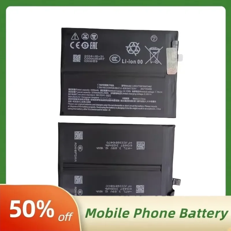 6500mAh Li3932T89P8H613487 Mobile Phone Batteries for Nubia Red Magic 9Pro NX769j Rechargeable Lithium-Ion Battery +Free