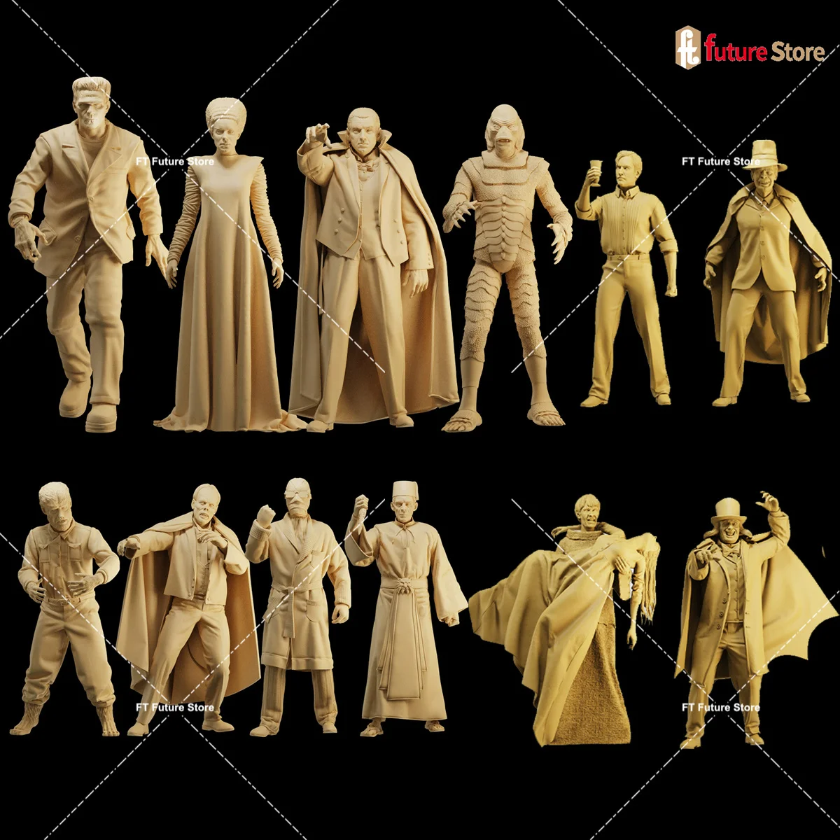 

3D Print 1/64 1/43 1/35 Female Male Characters Figure Diorama Sand Table Mini Doll Creative Scene Prop Figurine Model Display