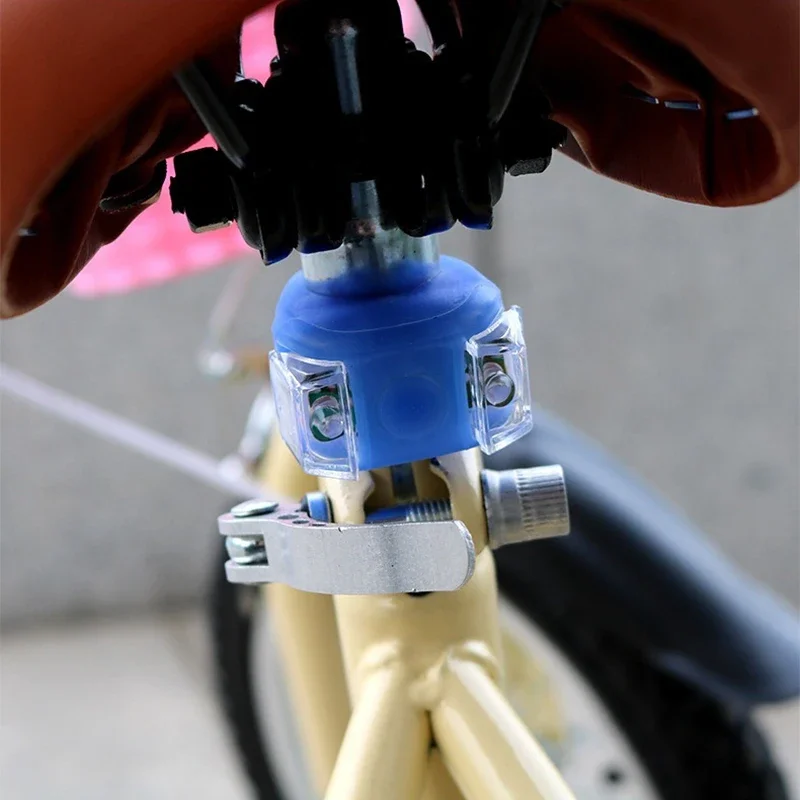 Luz dianteira e traseira conduzida para a bicicleta, lâmpada do silicone, luz de advertência, flash da segurança, acessórios impermeáveis