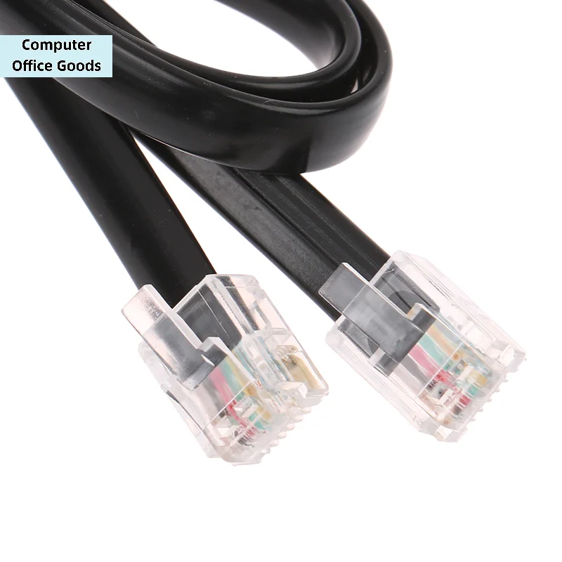 【RJ12 6P6C ST-4 ST4 Autoguide Camera Cable For Ioptron Auto Guide IEQ30 Ieq45 Kabel Crystal Head Telephone Jumper Flat Wire】