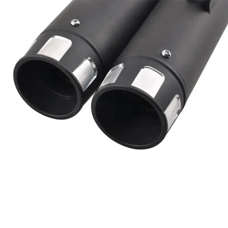 Cafe Racer 4" Auspuffabsaugungssystem Spitzenschalldämpfer für Motorrad Harley Touring FLH FLT 95-Up