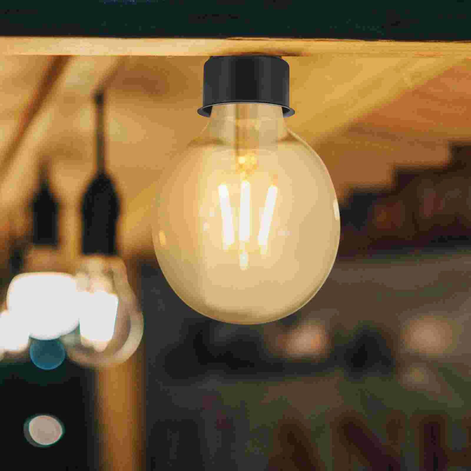 Modern Finials E27 Lamp Cup Table Holder Wrought Iron Pointed Ceiling Reverse Side Metal Half Package Shell Lighting Shades