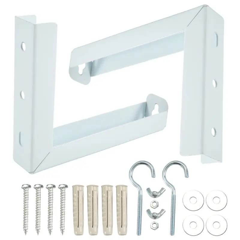 Ingenious-2Pcs Projector Curtain Hanger Adjustable Extension Mount Stand Mounting Hanger Holder