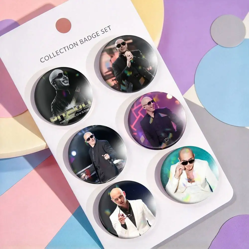 Mr Worldwide-e c-Customizable  25 32 44 58 75mm Badges Personalized Round Brooches Pins Accessory Gift