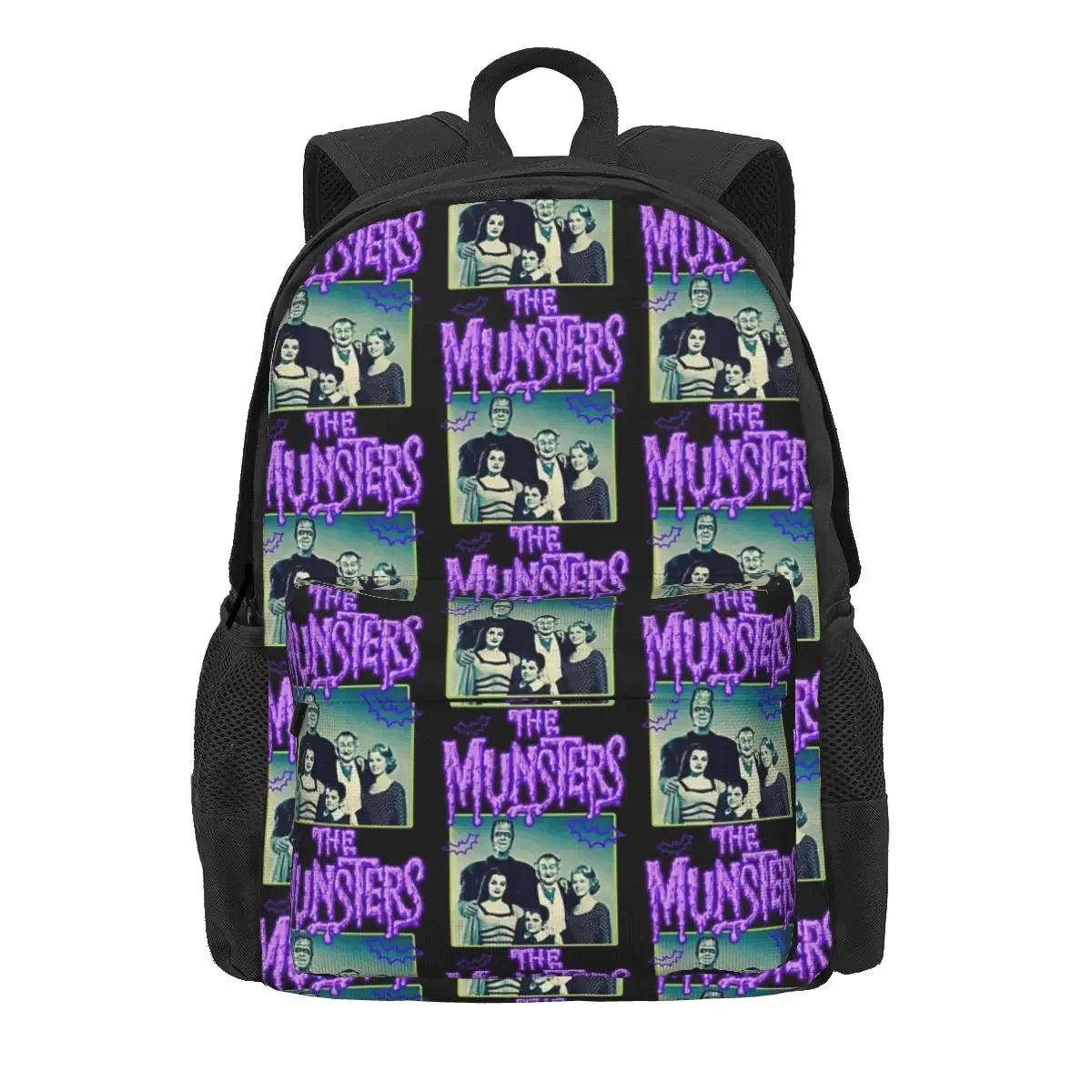 The Munsters Backpacks Boys Girls Bookbag Children School Bags Cartoon Kids Rucksack Laptop Rucksack Shoulder Bag Large Capacity