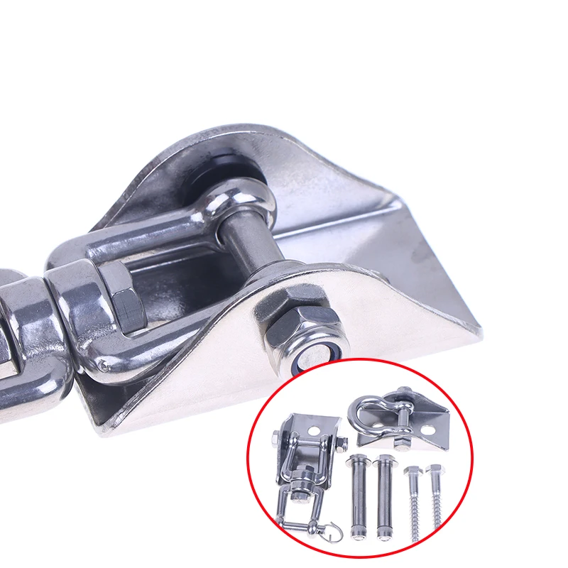 Colgadores de columpio de acero inoxidable 304: ganchos de suspensión para montaje en techo para hamaca de yoga, bolsa de boxeo, silla, bolsa de arena (accesorios de columpio)