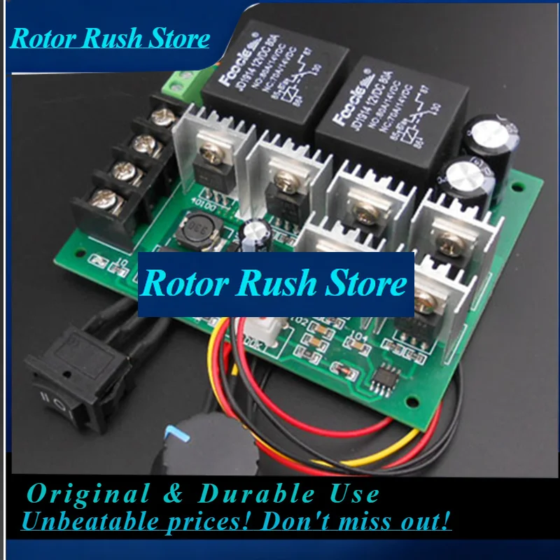 RoRuSWith Positive Inversion Function SwitchDC10-50V 40A PWM Electron Speed Regulator 25KHZ 12V 24V 36V48V DC Brush Motor Contro