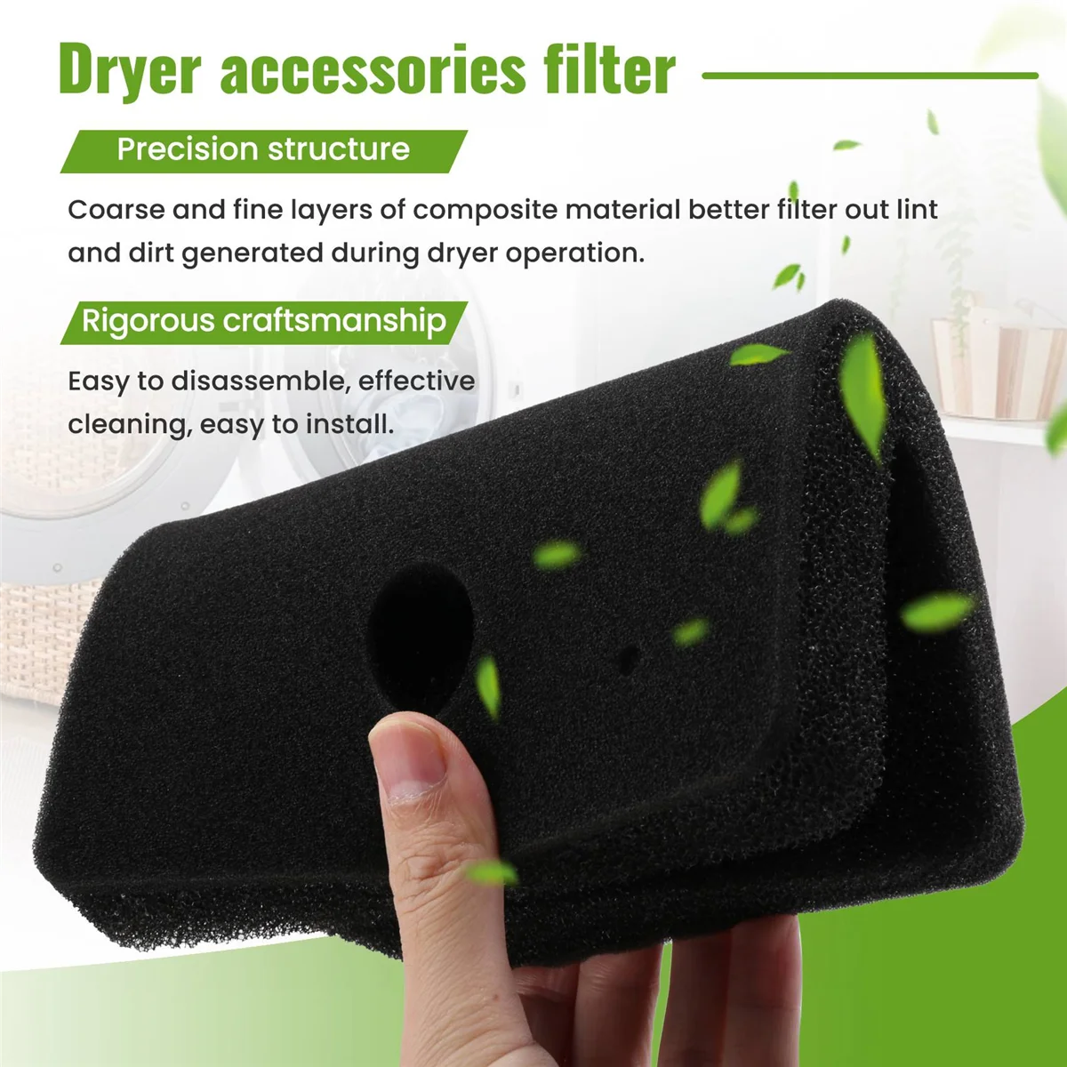 Filtro de 4 piezas de repuesto para secador Miele 9164761, esterilla de filtro para bomba de calor, TDB230WP TCE530WP,Etc.