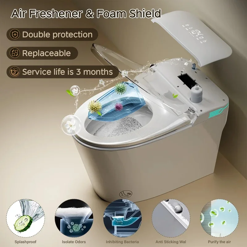 Smart Toilet with Bidet Built In, AUTO Deodorization, ADA Height 17.7