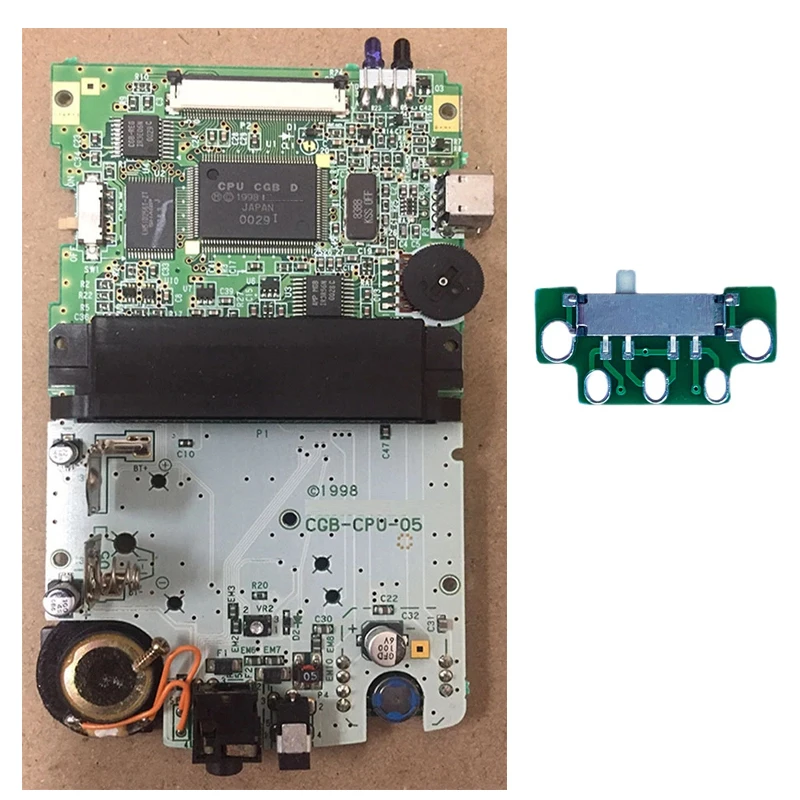 Imagem -03 - Substituição Placa-mãe Original para o Jogo Menino Cor Reparação Mainboard Pcb Placa do Módulo de Circuito para Gbc Console Backlight Tela