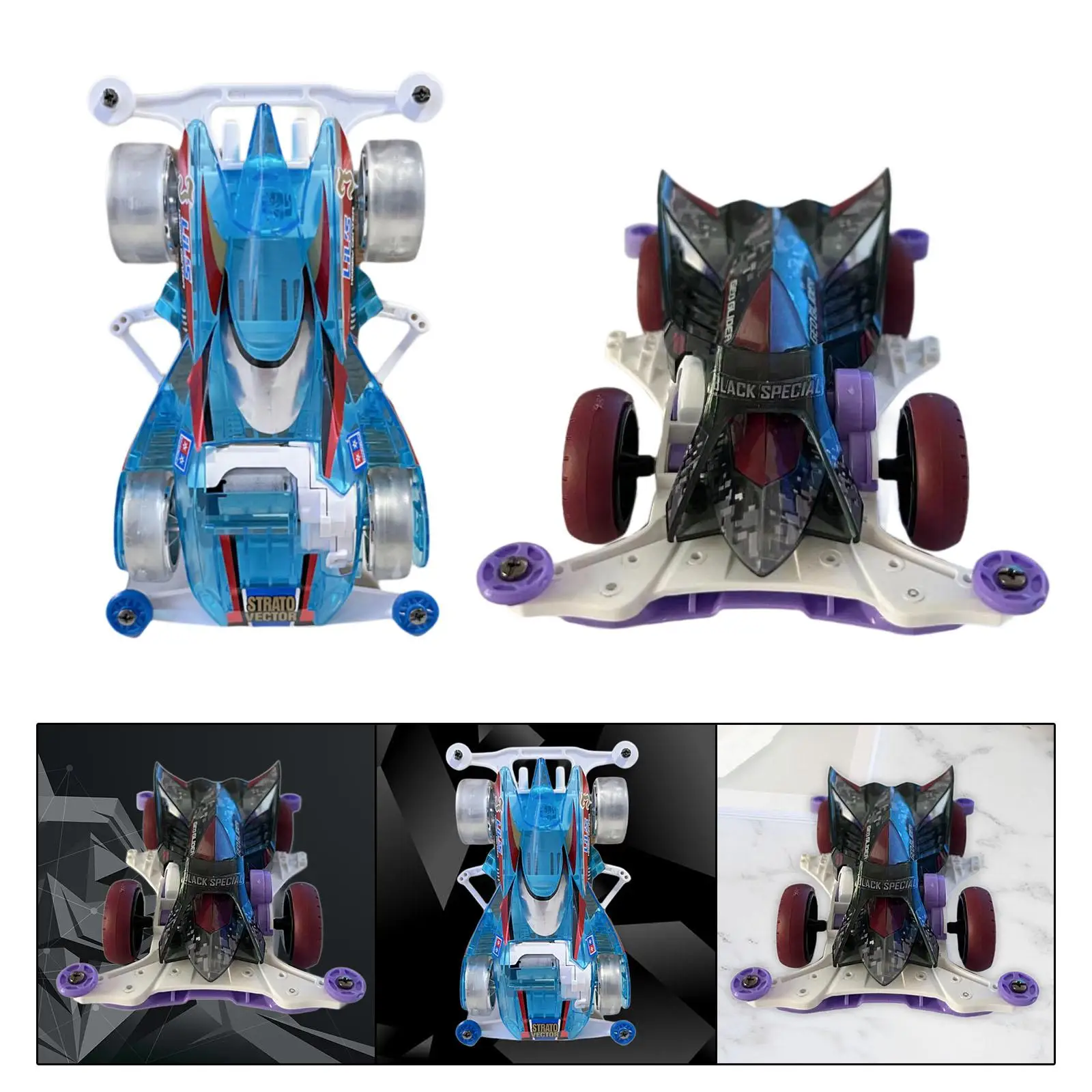 Diy Mini 4wd Racer Auto Speelgoed Omvat Motor, Chassis Onderdelen, Banden Set Hobby Leren Speelgoed Klaslokaal Leren Puzzel Speelgoed Voor Tieners