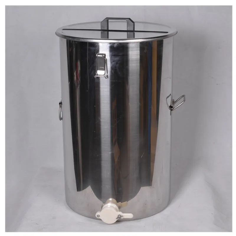

70L Food Grade 304 Stainless Steel Honey Storage Barrel With Lid & Tap Large Capacity Beekeeping Honey Settling Storage Bucket