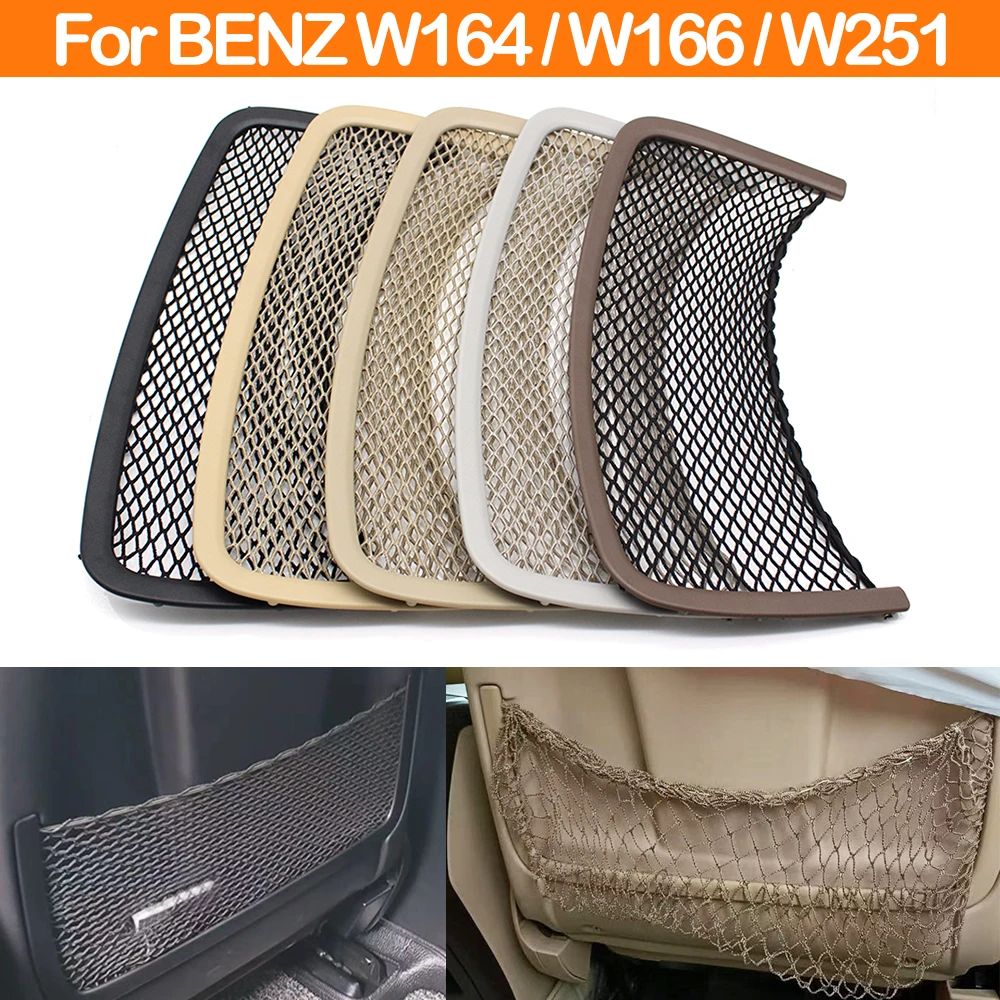 

Car Front Seat Back Storage Pocket Net Cover Rear String Bag Mesh Holder For Mercedes Benz ML GL GLS GLE R Class W164 W166 W251