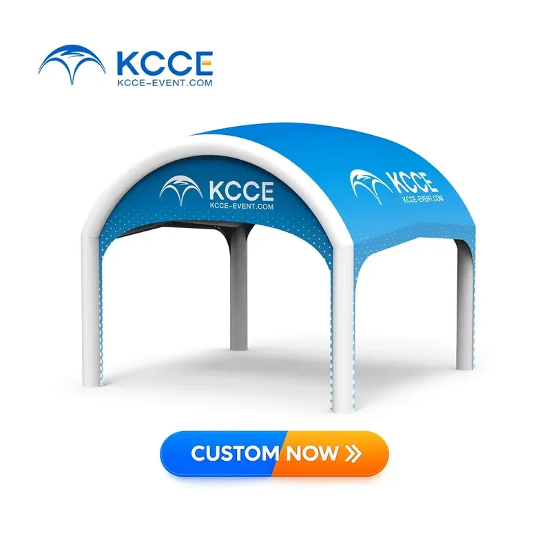 KCCE Waterproof Windproof Oxford Fabric Inflatable Tunnel Marquees Air Sealed Trade Show Tents for Exhibition Expo Events