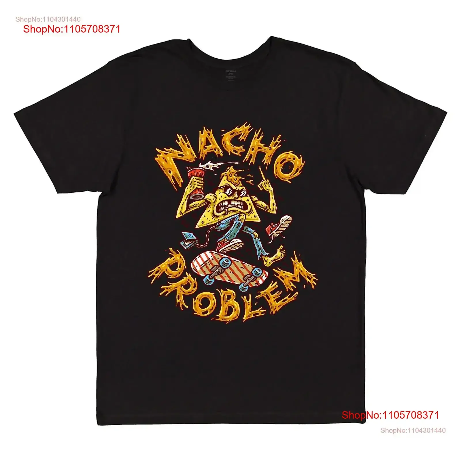 Nacho Problem black unisex tee vintage Washed Slightly Soft Top For Everyday Wear Comfortable Stylish Breathable Stretched