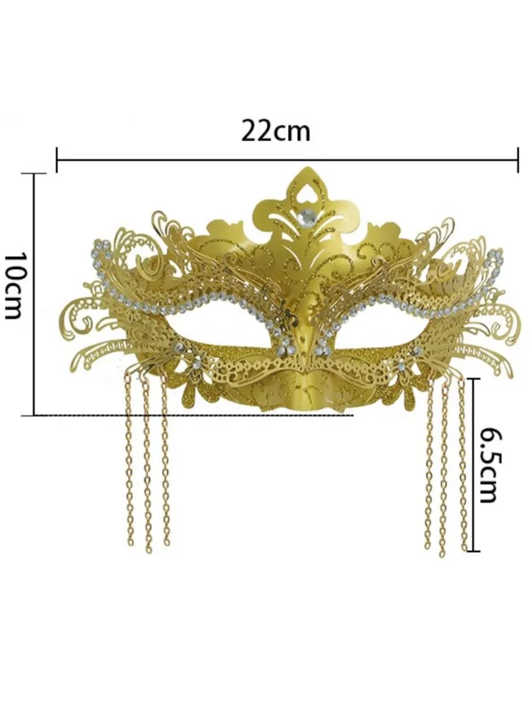 Masque pour les yeux Sexy gland Pteris eau diamant vénitien mascarade bal Halloween fête déguisement accessoires de déguisement dame masque facial