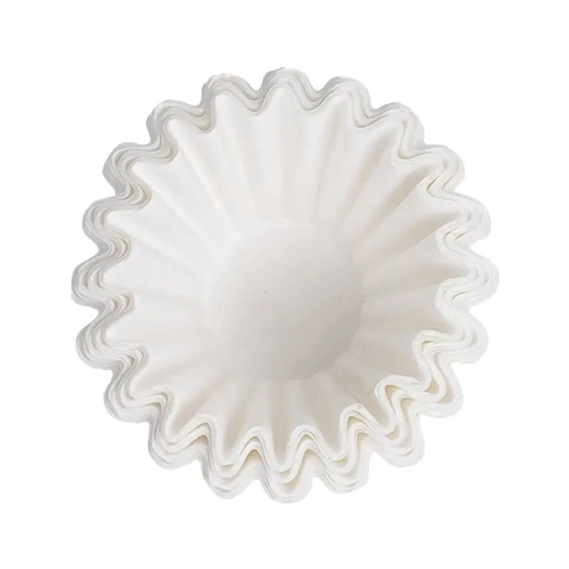 【PARTY  DAY】200X Coffee Filters,Basket Coffee Filter Paper,Pour Over Filter Papers Cake Shape,Compatible With Wave Dripper 155/1
