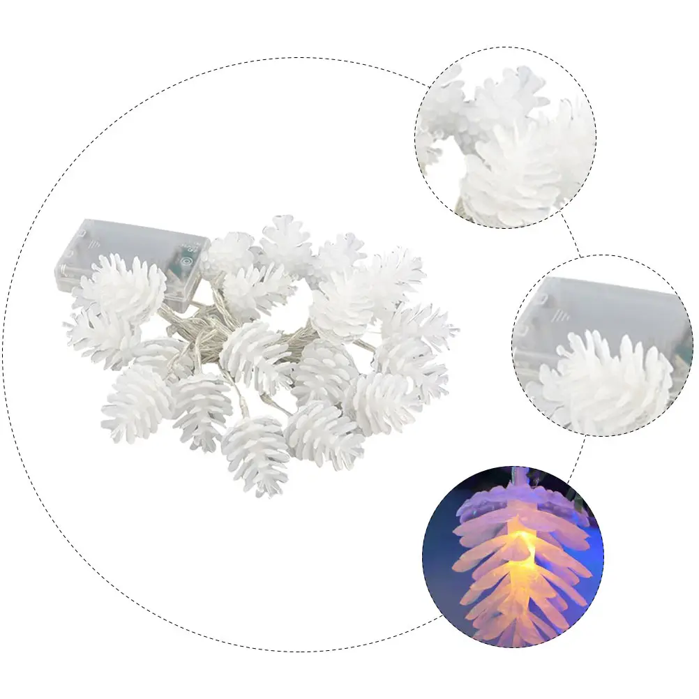 

Pine Cone String Lights Led Decorative Christmas Party Garden Indoor Outdoor Decoration Energy Saving Operated Long