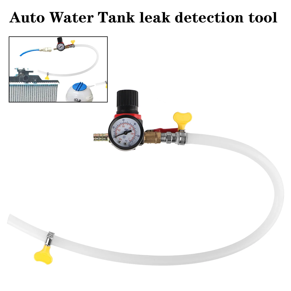 Détecteur de fuite d'eau précieuse avec jauge à cadran, testeur de pression, jauge universelle, testeur de système de refroidissement de voiture, liquide de refroidissement automatique, 0-150 PSI