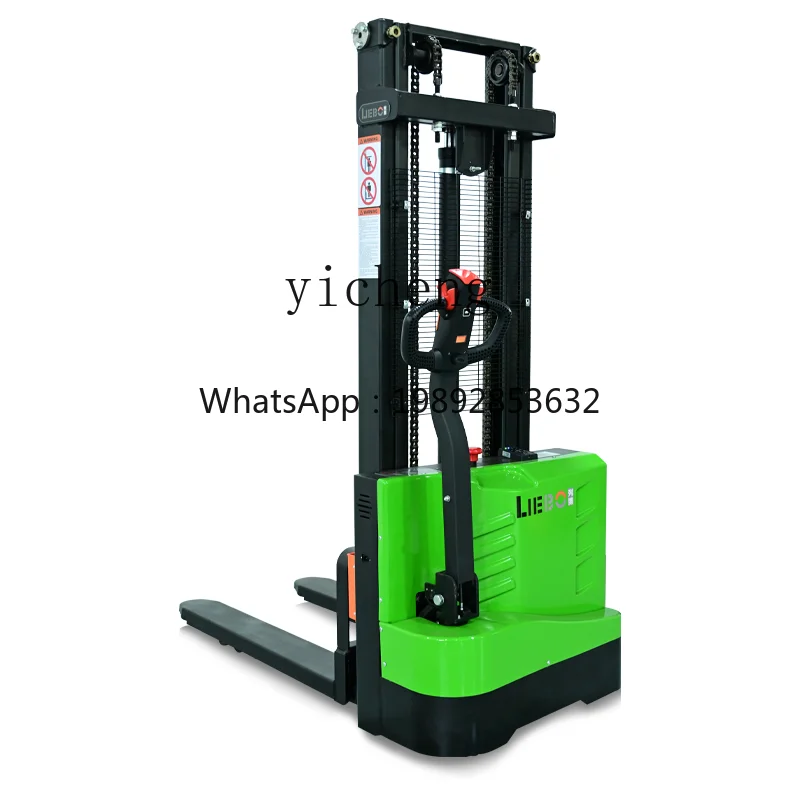 

factory electric stacker 1.5 tons 2 tons electric forklift stacking cattle forklift