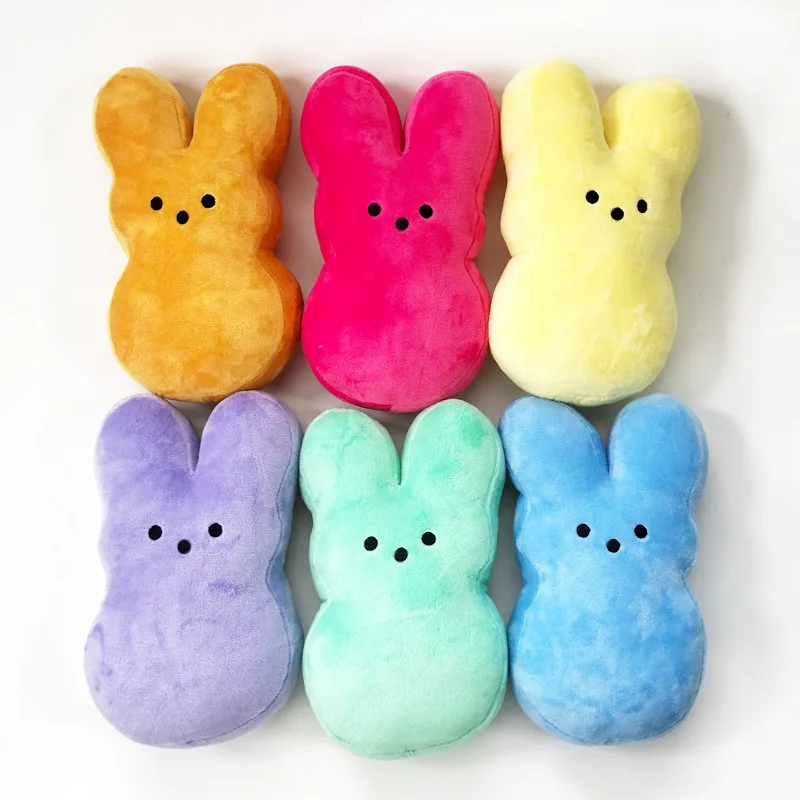 15cm Peep Bunny Plush Toys Stuffed Animal Star Carrot Rabbit Doll Room Desktop Sofa Decor Easter Bunny Soft Pillow Gifts For Kid