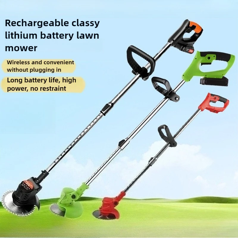 

21v Electric Cordless Brush Cutter with 3Types Blades Stringless Weed Eater Electric Weed Trimmer Lawn Garden Pruning/Trimming