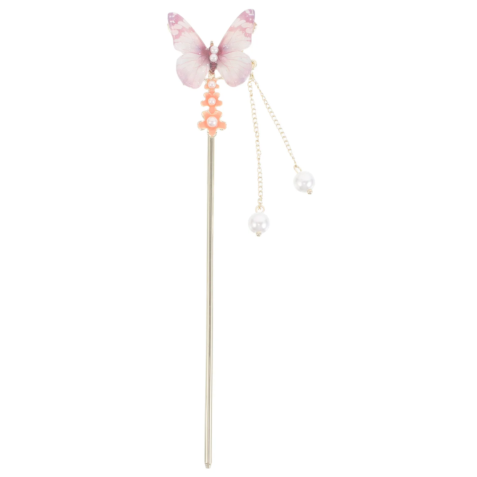 

Butterfly Hairpin Vintage Elegant Accessories for Women Colorful Tassels Floral Design Comfortable Crafted Artistry Hair