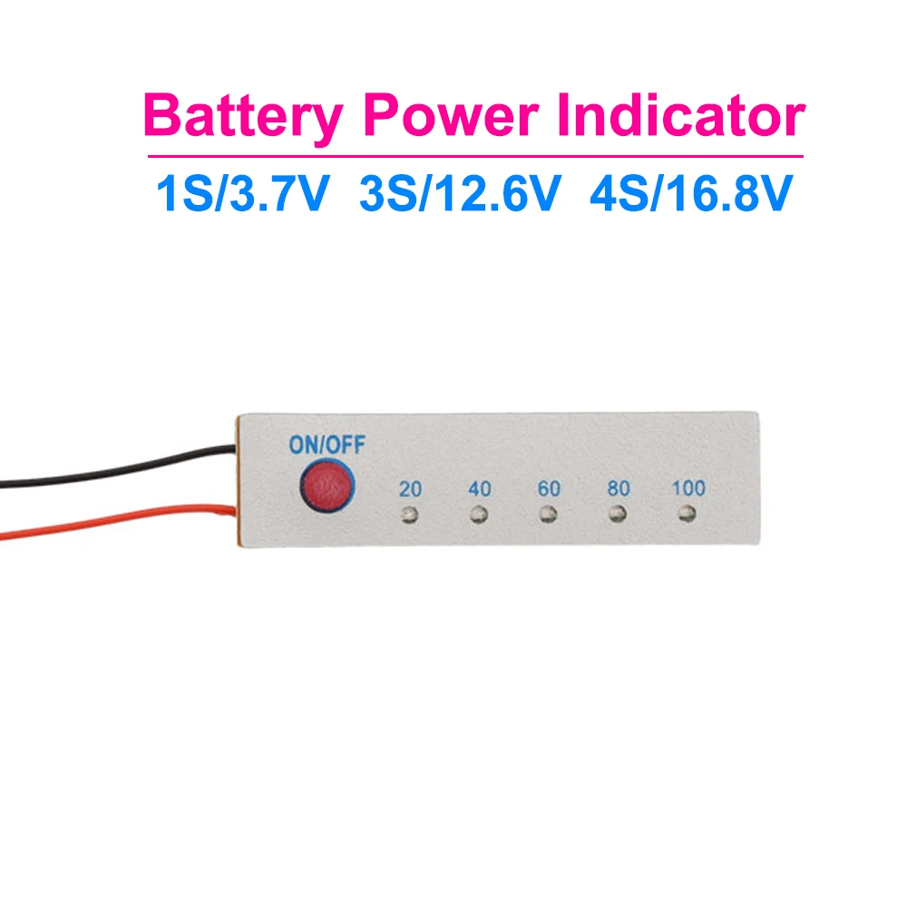 1S 3S 4S wskaźnik procentowy akumulatora litowo-jonowego moduł sygnalizacji akumulatora 3.7V/11.1V/16.8V dla wskaźnik napięcia LED