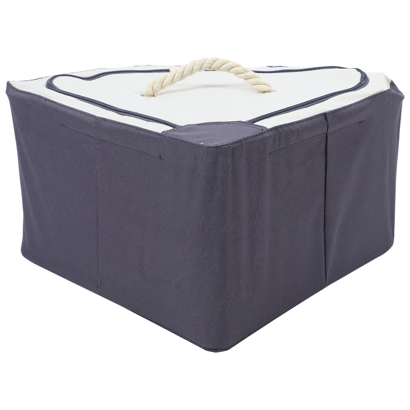 

Foldable Oxford Cloth Corner Storage Box Thickened Waterproof Fan Shape Triangle Holder Organizer for Indoor Household Sundries