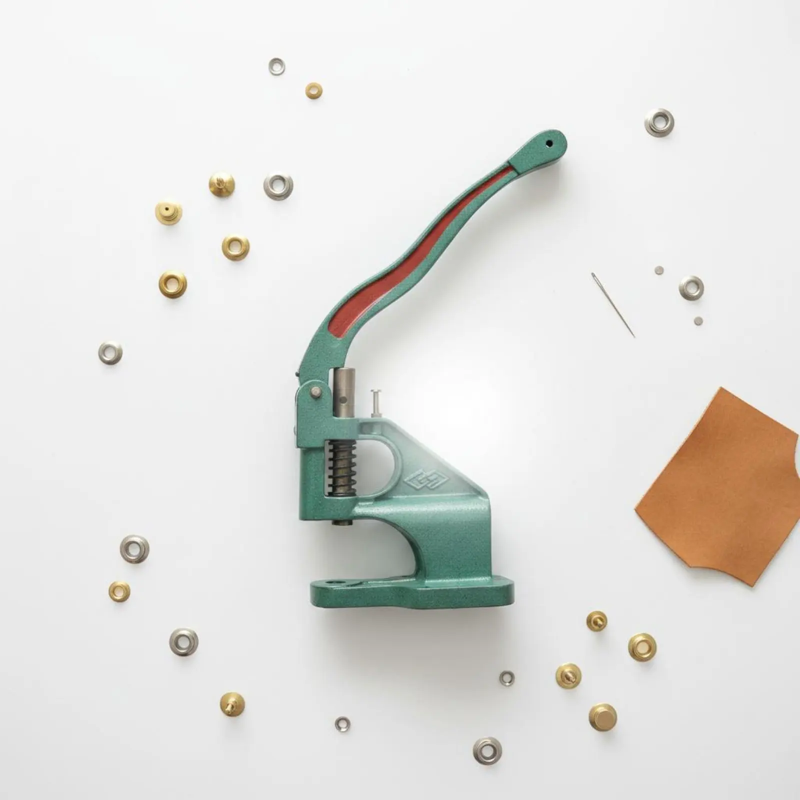 Tabletop Grommet Press Desktop Mounted Eyelet Rivet Press Manual Snap Setter Universal Craft Tool Easy to Use for Workshop