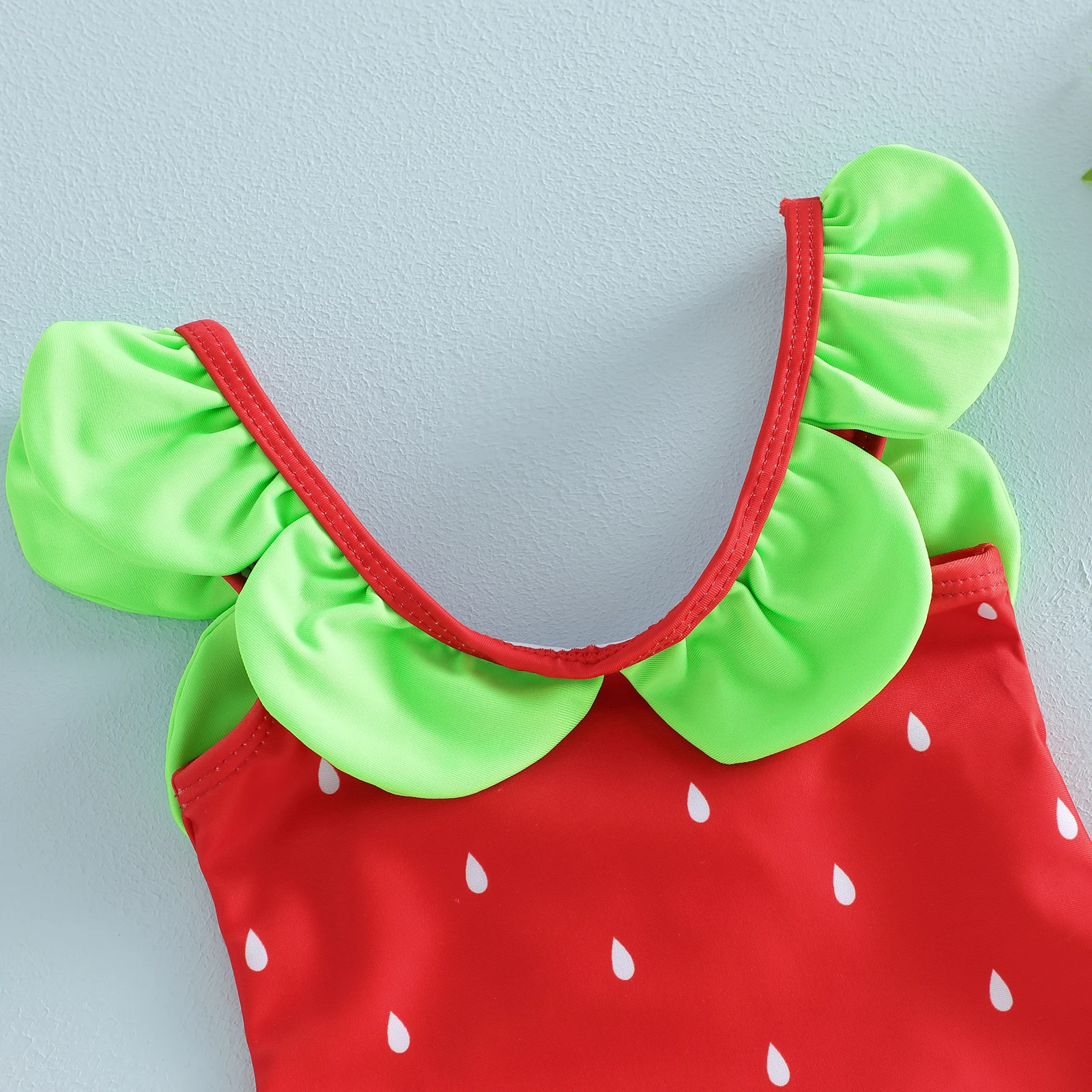 Watermelon Print Baby Girl Swimsuit 4